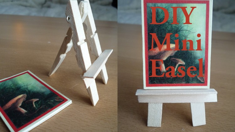 Make a Mini Easel from Clothespegs