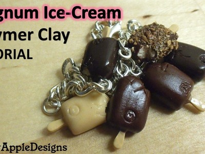Polymer Clay Magnum Ice-Cream Charms Tutorial