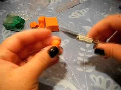 Polymer clay Miniature Pumpkin