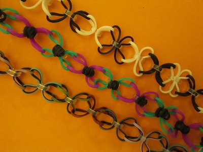 Rainbow Loom Butterfly Link Bracelet. Hook and Loomless. Easy and Fun Bracelet.