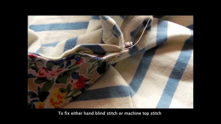 T-shirt series: How to make and attach a collar