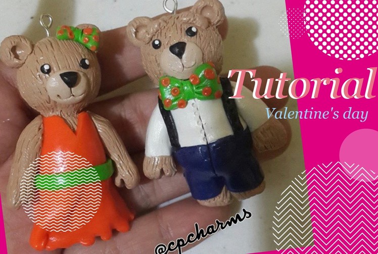 TUTORIAL: Polymer Clay Bear Couple♥ Valentine's Day!♥