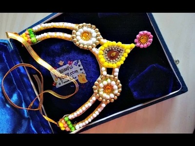 DIY - Halwyacha necklace, How to make halwa (sugar) ornaments - Sankranti Special