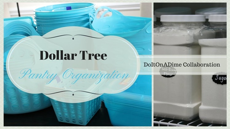 Dollar Tree Pantry Organization | Collab with DoItOnADime