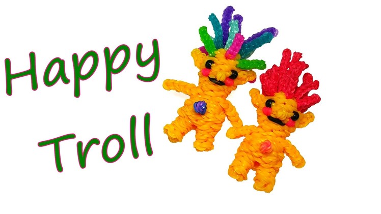 Happy Troll Tutorial by feelinspiffy (Rainbow Loom)