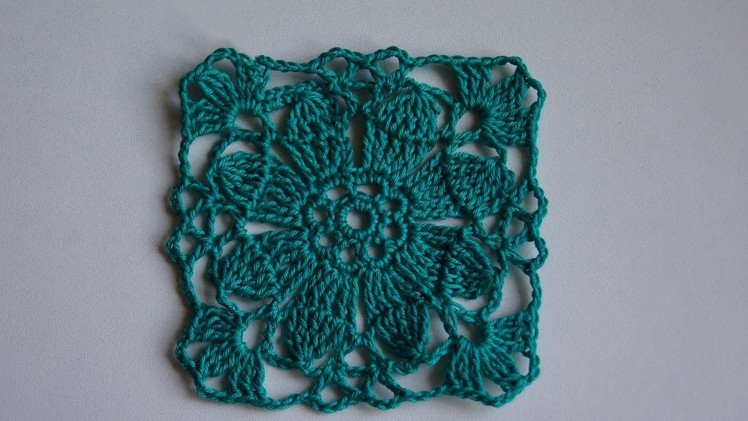 How To Crochet Lovely Flower Square Motif - DIY Crafts Tutorial - Guidecentral