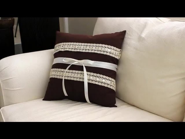 How to Decorate a Pillow With Ribbons & Lace : Ribbons & Wreaths Decorations