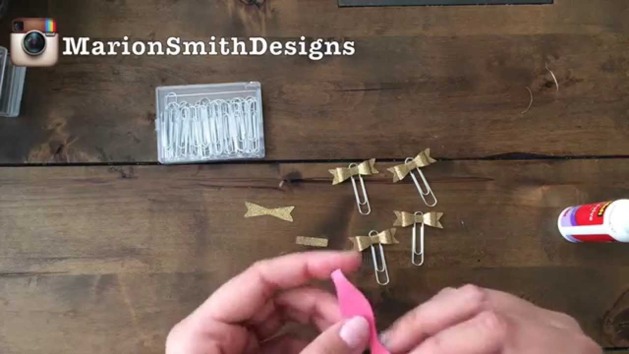 How to Make a Bow Clip for your Planner