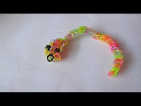 How to make a snake charm | rainbow loom