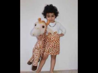 How to make an easy Dress or Giraffe Costume for Baby Girl