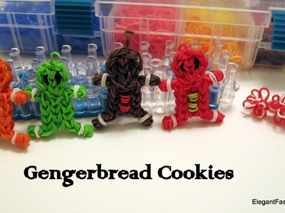How to make Gingerbread Boy Cookies on Rainbow Loom