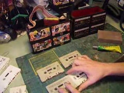 How to make tape cassette purses