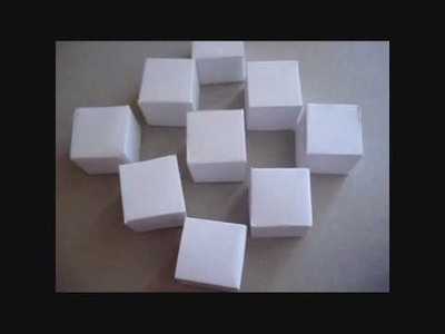 How to make the origami moving cubes