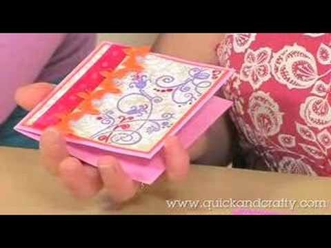 How to use flock for cardmaking - Quick and Crafty! June 2008