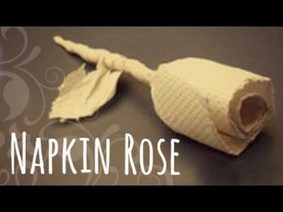 Napkin Rose Instructions