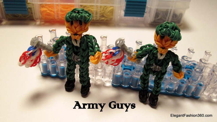 Rainbow Loom Army Action Figure - How to