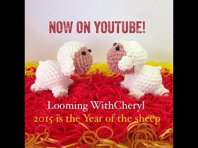 Rainbow Loom Sheep - Loomigurumi - Looming WithCheryl