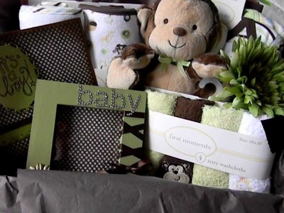 Scrappin 'n' Wrappin + Card and Baby gift basket share