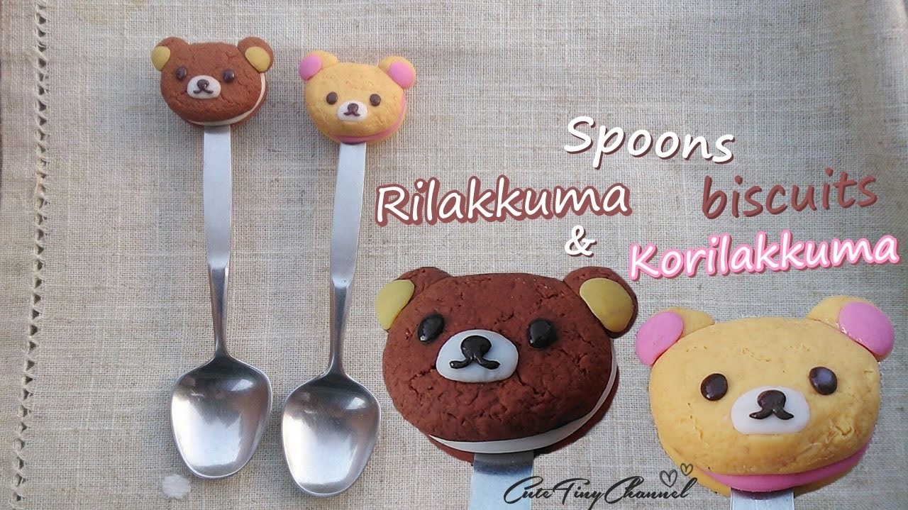 Spoons ((Rilakkuma and Korilakkuma)) BISCUITS ♥ Polymer Clay Tutorial