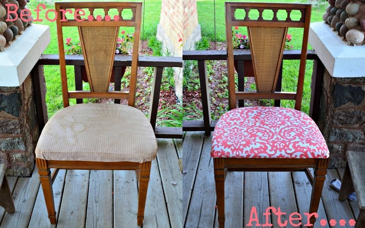 The Mommy Diaries│{DIY} Reupholster Dining Room Chairs With Me!