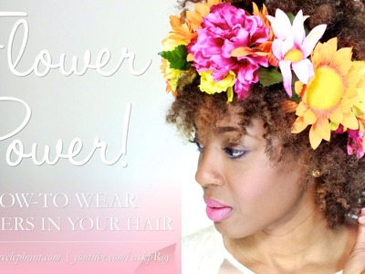 Wear Flowers in Your Hair for Spring! [4cHairChick Vlogger]