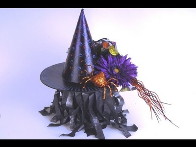 Witch's Hat Candy Holder or Decoration ~ Featuring Miriam Joy