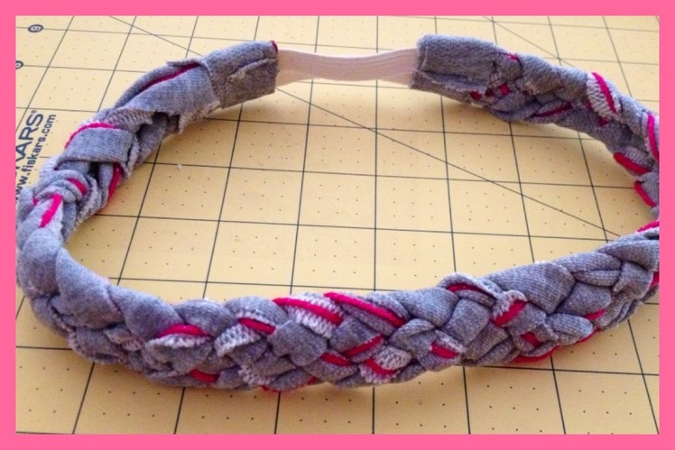 5 Strand Braided Headband from Upcycled. Recycled Material | Step by Step Video Tutorial