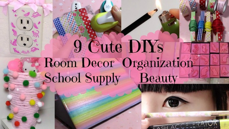 9 Cute DIYs & Ideas Girls Should Try | Room Decors&Organizations& laptop cover&Beauty