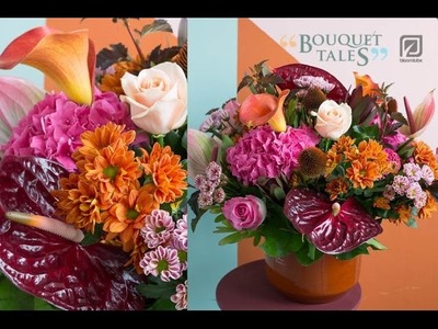 Bloomtube Bouquet Tales Indian Summer Floral Inspiration How to make DIY