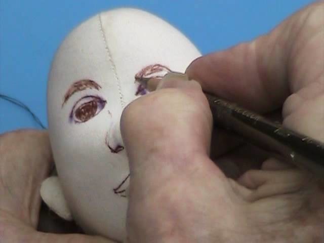 Coloring a Cloth Doll Face