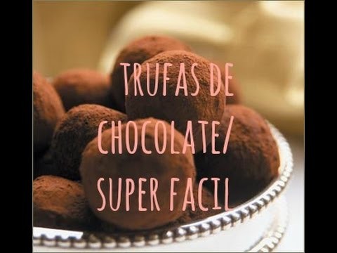 Como hacer truffas de chocolate super ricas y fáciles♥ Santa