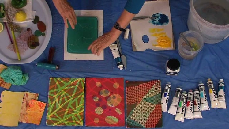 Derivan Printing with a Gelatin Plate - With Wendy Shortland