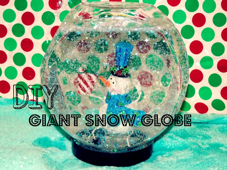 DIY Giant Jar Snowglobe