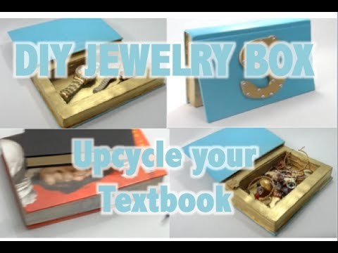 DIY Jewelry Box -Upcycle your Textbooks