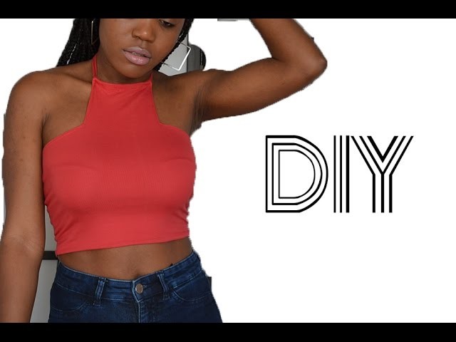 DIY. Kylie Jenner Inspired Halter Top (Easy Sewing)