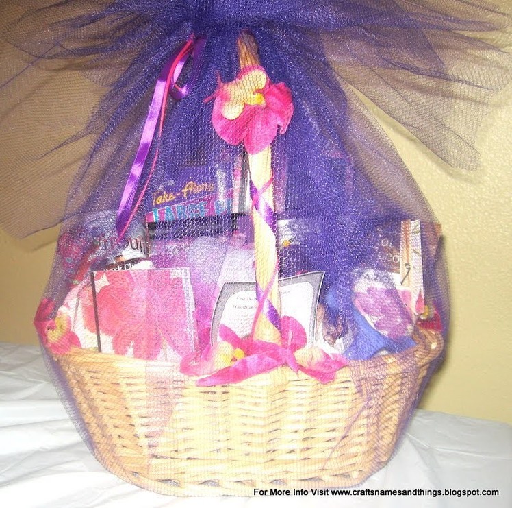 Gift Basket Instructions - How to Make a Beautiful custom-made Gift Basket Part one