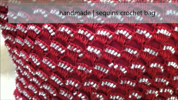 Handmade | Sequins Crochet Bag - Red | moKanc