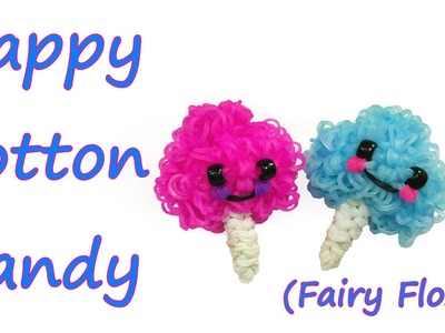 Happy Cotton Candy (Fairy Floss) Tutorial by feelinspiffy (Rainbow Loom)