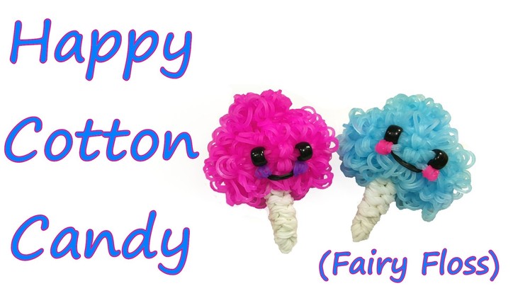 Happy Cotton Candy (Fairy Floss) Tutorial by feelinspiffy (Rainbow Loom)
