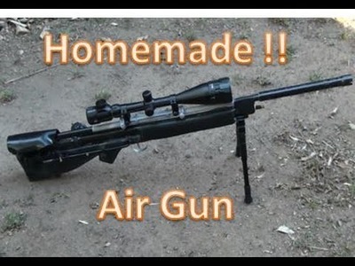 HOMEMADE Air Power Sniper Rifle  Basic Tutorial PVC Air gun POWERFUL !!