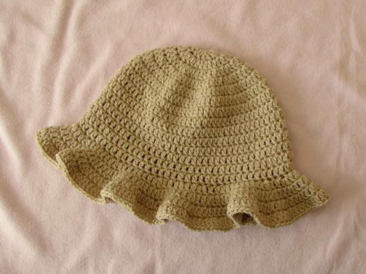 How to crochet a simple women's sun hat - summer hat for beginners