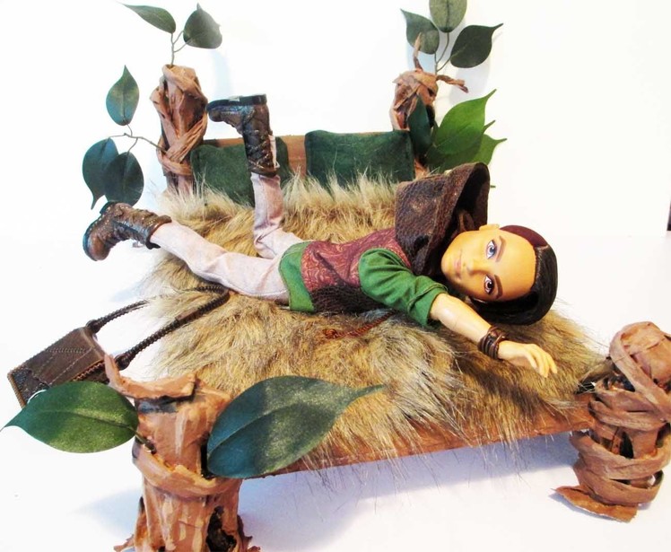 How to make a Hunter Huntsman Doll Bed Tutorial. Ever After High