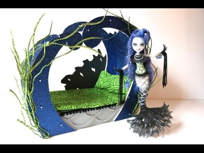 How to make a Sirena Von Boo Doll Bed Tutorial - Monster High