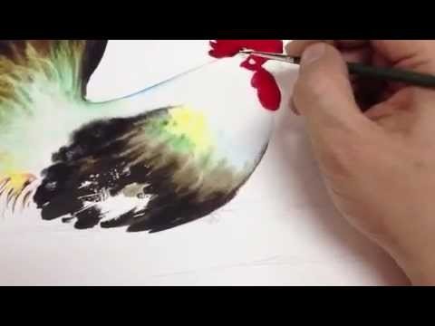 How to paint chicken in Watercolor Part2