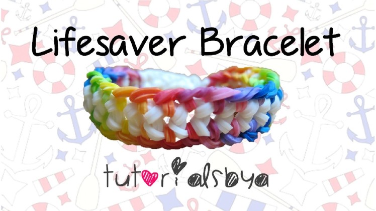 NEW Lifesaver Rainbow Loom Bracelet Tutorial