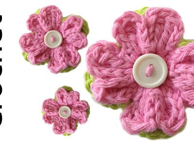 Pretty Posey Free Flower Crochet Pattern - Left Handed
