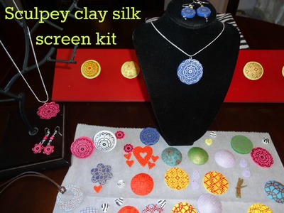Sculpey  clay silk screen kit