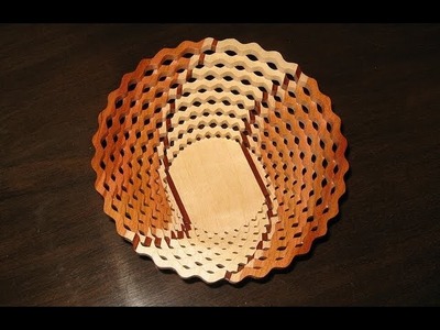 Woodworking - make a Scroll Saw Bowl ( Basket )