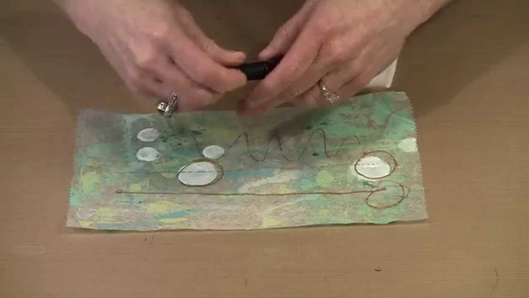 Working With Dina Wakley's Fine Tip Applicator & Metalllic Paint by Joggles.com