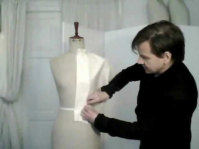 1. How to drape a basic pattern, ladies' front - by bespoke tailor Sten Martin